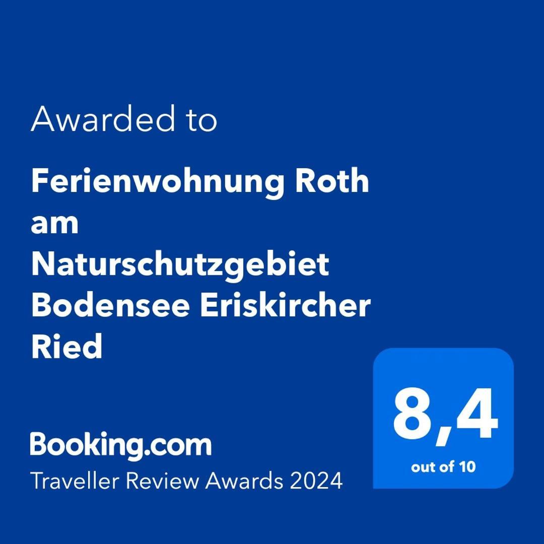 Ferienwohnung Roth Am Naturschutzgebiet Bodensee Eriskircher Ried Extérieur photo